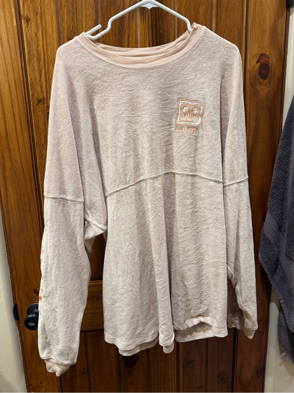 Walt Disney World jersey crewneck in Light Blush